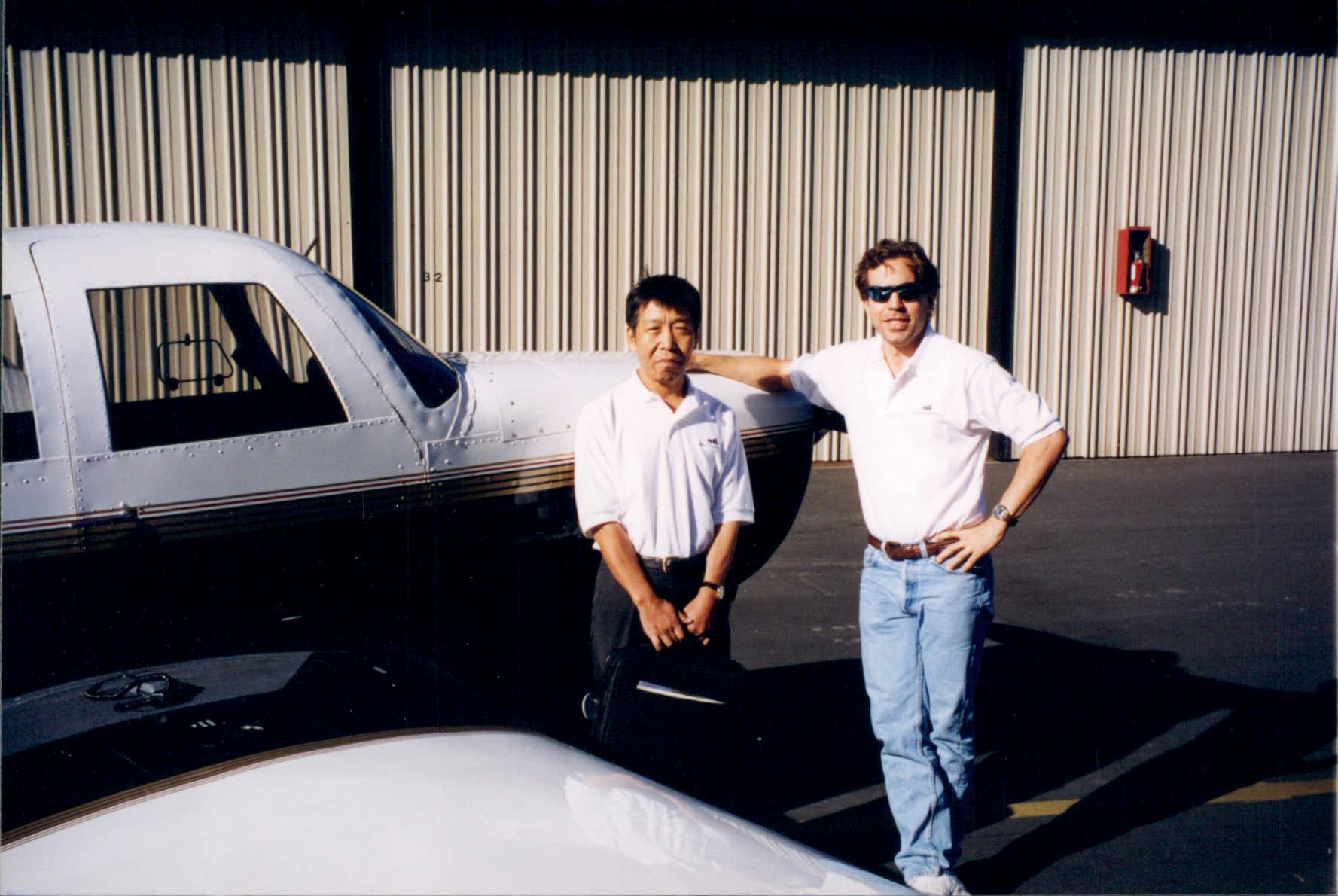 Isao Morishita and John c. 1995<br />Isao was our number one reseller in the world and a great guy<br />Photo by Richard Clark