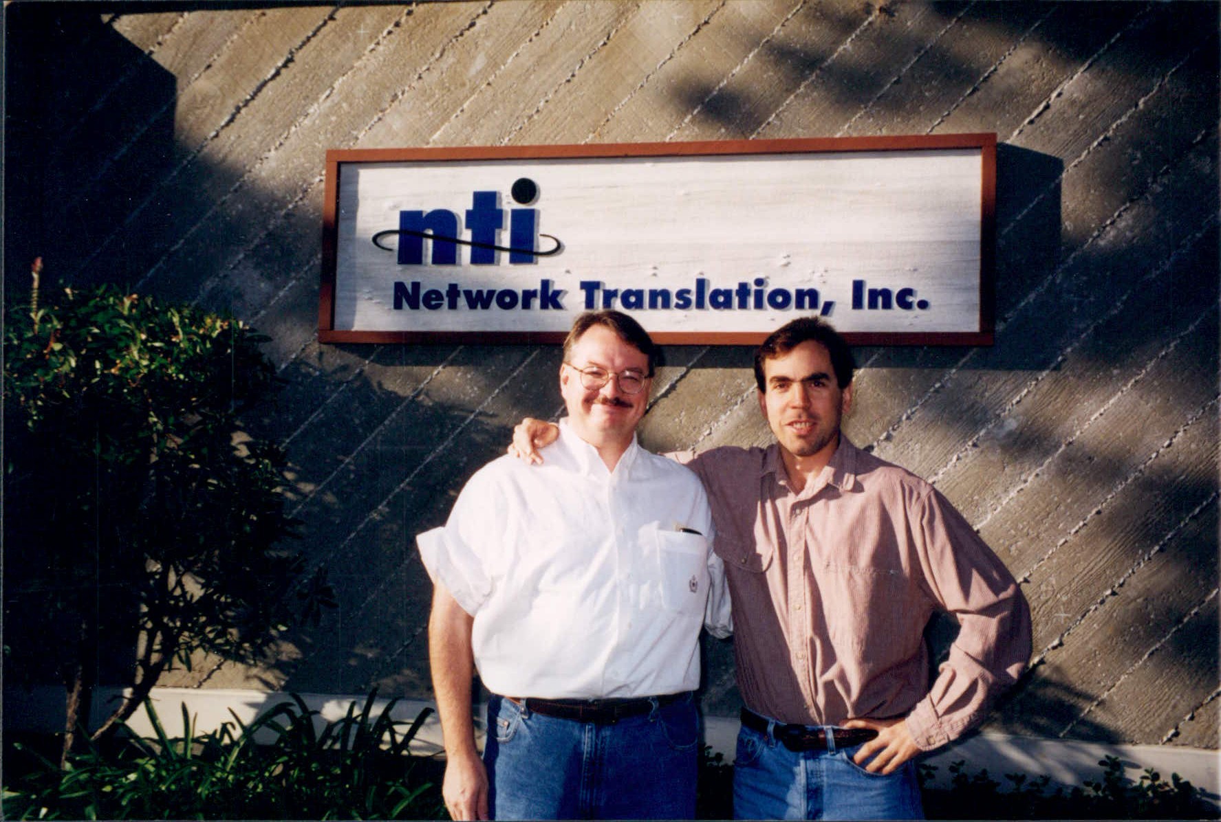 Brantley (l) and John (r) c. 1996<br />Photo by Richard Clark